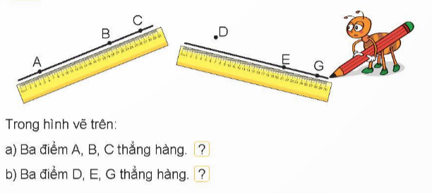 BÀI 25 ĐIỂM, ĐOẠN THẲNG, ĐƯỜNG THẲNG, ĐƯỜNG CONG, BA ĐIỂM THẲNG HÀNG.