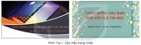 Giải Tin học 8 Kết nối bài 11a Định dạng nâng cao cho trang chiếu