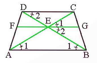 A diagram of a triangle with lines and letters

Description automatically generated