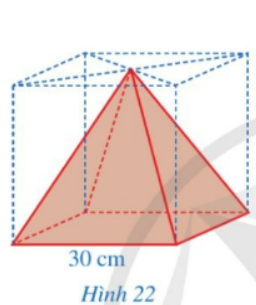 A red pyramid with blue lines

Description automatically generated