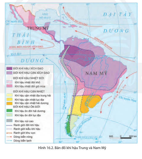 Giải bài 16 Thiên nhiên Trung và Nam Mỹ