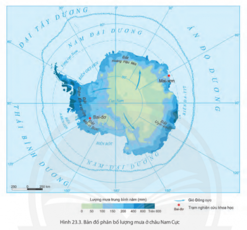 Giải bài 23 Thiên nhiên châu Nam Cực