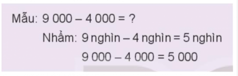 BÀI 55. PHÉP TRỪ TRONG PHẠM VI 10 000