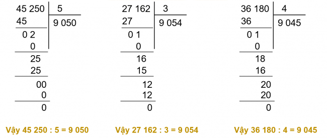 BÀI 71. CHIA SỐ CÓ NĂM CHỮ SỐ VỚI SỐ CÓ MỘT CHỮ SỐ