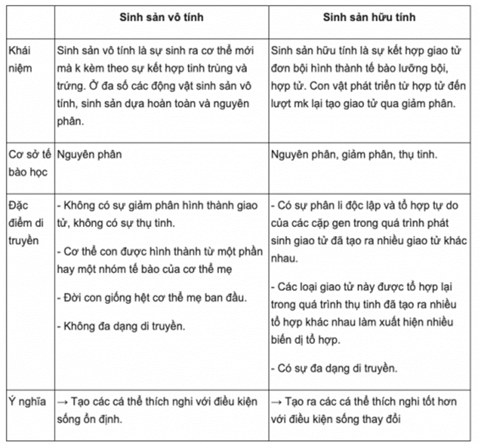 BÀI 33. SINH SẢN HỮU TÍNH Ở ĐỘNG VẬT