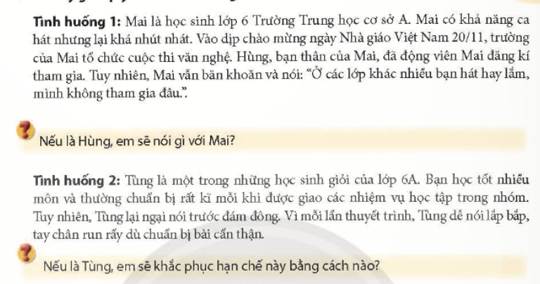 BÀI 6. TỰ NHẬN THỨC BẢN THÂN 