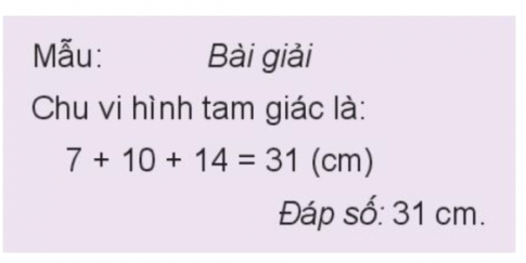 BÀI 50. CHU VI HÌNH TAM GIÁC, HÌNH TỨ GIÁC, HÌNH CHỮ NHẬT, HÌNH VUÔNG