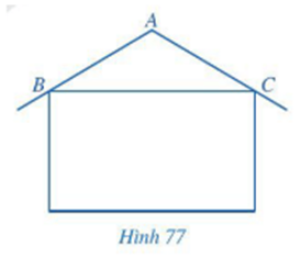 BÀI 7: TAM GIÁC CÂNKhởi độngCâu hỏi: Hai thanh giằng của cầu Long Biên bắc qua sông Hồng ở Thủ đô Hà Nội (hình 68) gợi nên hình ảnh tam giác ABC có sự đối xứng và cân bằng. Tam giác ABC như vậy gọi là tam giác gì?Trả lời rút gọn:Tam giác ABC như vậy gọi là  tam giác cân.I. Định nghĩaBài 1: Trong hình 69, hai cạnh AB và AC của tam giác ABC có bằng nhau hay không?Trả lời rút gọn:Ta có: AB và AC là đường chéo của hai hình chữ nhật có kích thước 2 và 4 ô vuông. Do đó AB = AC.II. Tính chấtBài 1: Cho tam giác ABC cân tại A, tia phân giác của góc A cắt cạnh BC tại D (hình 72)a. Hai tam giác ABD và ACD có bằng nhau hay không? Vì sao?b. Hai góc B và C có bằng nhau hay không? Vì sao?Trả lời rút gọn:a) Tam giác ABC cân tại A nên AB = AC.AD là tia phân giác góc  có:.Xét  và  có:AB = ACAD chung.Suy ra b) Do  nên .III. Dấu hiệu nhận biếtBài 1: Cho tam giác ABC thỏa mãn . Kẻ AH vuông góc với BC, H thuộc BC (hình 74)a. Hai tam giác BAH và CAH có bằng nhau hay không? Vì sao?b. Hai cạnh AB và AC có bằng nhau hay không? Vì sao?Trả lời rút gọn:Do AH  BC nên tam giác AHB và tam giác AHC là hai tam giác vuông tại H.Xét  vuông tại H có:  Do đó: Xét vuông tại H có: Do đó: Mà  (giả thiết) Suy ra .Xét  vuông tại H và  vuông tại H có: (chứng minh trên).AH chungSuy ra  (góc nhọn – cạnh góc vuông).b) Do  (theo a) nên AB = AC.Bài 2: Cho tam giác ABC cân tại A. Qua điểm M nằm giữa A và B kẻ đường thẳng song song với BC cắt AC tại N. Chứng minh tam giác AMN cân.Trả lời rút gọn:Tam giác ABC cân tại A nên .Do MN // BC nên  (2 góc đồng vị) và .Mà  nên Tam giác AMN có  nên tam giác AMN cân tại A.Vậy tam giác AMN cân tại A.IV. Vẽ tam giác cânV. Bài tập