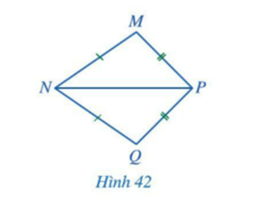 BÀI 4: TRƯỜNG HỢP BẰNG NHAU THỨ NHẤT CỦA TAM GIÁC: CẠNH – CẠNH – CẠNHKhởi độngCâu hỏi: Giá để đồ ở hình 33 gợi lên hình ảnh tam giác ABC và A B'C' có: AB=A'B'; BC=B'C'; CA=C'A'. Tam giác ABC có bằng tam giác A'B'C' hay không?Trả lời rút gọn:Tam giác ABC bằng tam giác A'B'C'.I. Trường hợp bằng nhau cạnh – cạnh – cạnh (c.c.c)Bài 1: Hai tam giác ở hình 37 có bằng nhau không? Vì sao?Trả lời rút gọn:Xét 2 tam giác ABC và ABD, ta có: AC = CD, BC = BD, AB chung Suy ra ΔABC = ΔABD (c.c.c)II. Áp dụng vào trường hợp bằng nhau về cạnh huyền và cạnh góc vuông của tam giác vuông Bài 1: Cho hai tam giác vuông ABC và A'B'C' có: ==900, AB=A'B'=3cm, BC=B'C'=5cm. So sánh độ dài các cạnh AC và A'C'Trả lời rút gọn:AC = A’C’III. Bài tập