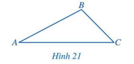 BÀI 2: QUAN HỆ GIỮA GÓC VÀ CẠNH ĐỐI DIỆN. BẤT ĐẲNG THỨC TAM GIÁCKhởi độngCâu hỏi: Hình 15 minh họa vị trí của ba khu du lịch Yên Tử, Tuần Châu và Vân Đồn (ở tỉnh Quảng Ninh). Trong hai vị trí Yên Tử và Tuần Châu, vị trí nào gần Vân Đồn hơn?Trả lời rút gọn:Tuần Châu gần Vân Đồn hơn.I. Quan hệ giữa góc và cạnh đối diện trong một tam giác 1. Góc đối diện với cạnh lớn hơn Bài 1: Hoạt động 1: Quan sát tam giác ABC ở Hình 17a. So sánh hai AB và ACb. So sánh góc B (đối diện với cạnh AB)Trả lời rút gọn:a. AB < ACb. > Bài 2: Cho tam giác MNP có MN = 4cm, NP = 5cm, MP = 6cm. Tìm góc nhỏ nhất, góc lớn nhấtTrả lời rút gọn:Góc N là góc lớn nhất (Vì là góc đối diện cạnh MP dài nhất trong tam giác)Góc P là góc nhỏ nhất (Vì là góc đối diện cạnh MN nhỏ nhất trong tam giác)2. Cạnh đối diện với góc lớn hơnBài 3: Quan sát tam giác ABC ở Hình 19a. So sánh hai góc B và Cb. So sánh cạnh AB (đối điện với góc C) và cạnh AC (đối diện với góc B)Trả lời rút gọn:a. > b. AB < AC (vì > Bài 4: a. Cho tam giác DEG có góc E là góc tù. So sánh DE và DGb. Cho tam tác MNP có  = 560,  = 650. Tìm cạnh nhỏ nhất, cạnh lớn nhất của tam giác MNPTrả lời rút gọn:a. DE < DG (do DG là cạnh đối diện với góc tù nên DG lớn nhất)b. Xét tam giác MNP có:  (tổng ba góc trong tam giác)  Vì  Vậy NP là cạnh nhỏ nhấtMP là cạnh lớn nhấtII. Bất đẳng thức tam giác Bài 1: Bạn An có hai cong đường đi từ nhà đến trường. Đường thứ nhất là đường đi thẳng từ nhà đến đường, đường thứ hai là đi từ nhà đến hiệu sách rồi từ hiệu sách đến trường. Theo em bạn An đi từ nhà đên trường theo đường nào sẽ gần hơn?Trả lời rút gọn:Theo em bạn An đi thẳng từ nhà đến trường sẽ gần hơn.Bài 2: Bạn Thảo cho rằng tam giác ABC trong hình 21 có AB=3cm, BC=2cm, AC=4cma. Hãy sử dụng thước thẳng (có chia đơn vị) để kiểm tra lại các số đo độ dài ba cạnh của tam giác ABC mà bạn Thảo đã nóib. So sánh AB + BC và ACTrả lời rút gọn:a. HS tự kiểm trab. AB + BC > ACBài 3: Cho tam giác ABC có AB=2cm, BC=4cm. So sánh 2 cạnh AC và ABTrả lời rút gọn:Xét tam giác ABC + Có AB + BC > AC (bất đẳng thức tam giác)=> 6 > AC  (1)+ Lại có: BC – AB < AC (hiệu độ dài hai cạnh bất kì nhỏ hơn độ dài cạnh còn lại)=> 2 < AC (2)Từ (1) và (2) => 2 < AC < 6 Vậy AC > ABIII. Bài tập