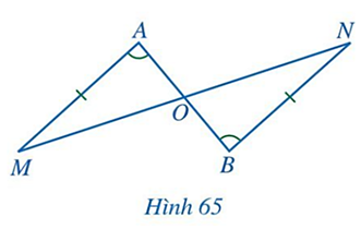 BÀI 6: TRƯỜNG HỢP BẰNG NHAU THỨ HAI CỦA TAM GIÁC:GÓC – CẠNH – GÓCI. Trường hợp bằng nhau góc – cạnh – góc (g.c.g)Bài 1: Cho hai tam giác ABC và A B'C' thỏa mãn BC = B'C'=3cm, =600, =500, =700. Hai tam giác ABC và A'B'C' có bằng nhau không? Vì sao?Trả lời rút gọn:Xét tam giác A’B’C’, ta có: (tổng 3 góc trong tam giác) Xét 2 tam giác ABC và A'B'C' , ta có: BC = B’C’ (=3cm) Suy ra ΔABC = ΔA’B’C’ (g.c.g)Bài 2: Giải thích cho bài toán ở phần mở đầuCó ba trạm quan sát A, B, C trong đó trạm quan sát C ở giữa hồ. Người ta muốn đo khoảng cách từ A và từ B đến C. Do không thể đo trực tiếp được các khoảng cách trên nên người ta làm như sau:- Đo góc BAC được 60°, đo góc ABC được 45°;- Kẻ tia Ax sao cho góc BAx = 60°, kẻ tia By sao cho ABy =45°,xác định giao điểm D của hai tia đó;- Đo khoảng cách AD và BD. Ta co AC = AD và BC = BD.Trả lời rút gọn:Xét 2 tam giác ABC và ABD' , ta có: AB là cạnh chung Suy ra ΔABC = ΔABD (g.c.g)=> AC = AD, BC = BD II. Áp dụng vào trường hợp bằng nhau về cạnh góc vuông (hoặc cạnh huyền) và góc nhọn của tam giác vuôngIII. Bài tập