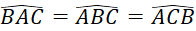 BÀI 13: TÍNH CHẤT BA ĐƯỜNG CAO CỦA TAM GIÁCKhởi độngCâu hỏi: Cho tam giác ABC. Gọi M, N, P lần lượt là hình chiếu của A, B, C trên các đường thẳng BC, CA, AB. Em có nhận xét gì về ba đường thẳng AM, BN, CP.Trả lời rút gọn:Ba đường thẳng AM, BN, CP cùng đi qua trực tâm của tam giác ABC.I. Đường cao của tam giácBài 1: Cho tam giác ABC (Hình 133). Bằng cách sử dụng ê ke, vẽ hình chiếu M của điểm A trên đường thẳng BC.Trả lời rút gọn: Bài 2: Cho tam giác ABC vuông tại A. Hãy đọc tên đường cao đi qua B, đường cao đi qua CTrả lời rút gọn:Đường cao đi qua B và vuông góc với AC là AB.Đường cao đi qua C và vuông góc với AB là AC.II. Tính chất ba đường cao của tam giácBài 1: Quan sát ba đường cao AM, BN, CP của tam giác ABC cho biết 3 đường cao đó có cùng đi qua 1 điểm hay không?Trả lời rút gọn:Ba đường cao AM, BN, CP của tam giác ABC cùng đi qua điểm H.Bài 2: Cho tam giác đều ABC có trọng tâm là G. Chứng minh G cũng là trực tâm của tam giác ABC.Trả lời rút gọn:Gọi M, N theo thứ tự là trung điểm của AC và AB.Do tam giác ABC đều nên AB = BC = CA và .Do M là trung điểm của AC nên AM = CM.Xét ∆BAM và ∆BCM có:BA = BC (chứng minh trên).AM = CM (chứng minh trên).Do đó ∆BAM = ∆BCM (c - g - c).Suy ra  (2 góc tương ứng).Mà  nên Do đó BM là đường cao của tam giác ABC.Tương tự CN là đường cao của tam giác ABC.Tam giác ABC có hai đường cao BM và CN cắt nhau tại G nên G là trực tâm của tam giác ABC.Bài 3: Cho tam giác ABC có trực tâm H cũng là trọng tâm của tam giác. Chứng minh tam giác ABC đều.Trả lời rút gọn:Gọi M, N lần lượt là trung điểm của AC và AB.Do H là trực tâm của tam giác ABC nên CH ⊥ AB, BH ⊥ AC hay CN ⊥ AB, BM ⊥ AC.Lại có H là trọng tâm của tam giác ABC nên BM, CN là các đường trung tuyến của tam giác ABC.Khi đó BM vuông góc với AC tại trung điểm M của AC nên BM là đường trung trực của đoạn thẳng AC.Do đó BA = BC (1).Do CN vuông góc với AB tại trung điểm N của AB nên CN là đường trung trực của đoạn thẳng AB.Do đó CA = CB (2).Từ (1) và (2) suy ra AB = BC = CA nên tam giác ABC đều.III. Bài tập