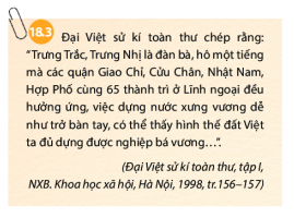 BÀI 18: CÁC CUỘC ĐẤU TRANH GIÀNH ĐỘC LẬP DÂN TỘC TRƯỚC THẾ KỶ X