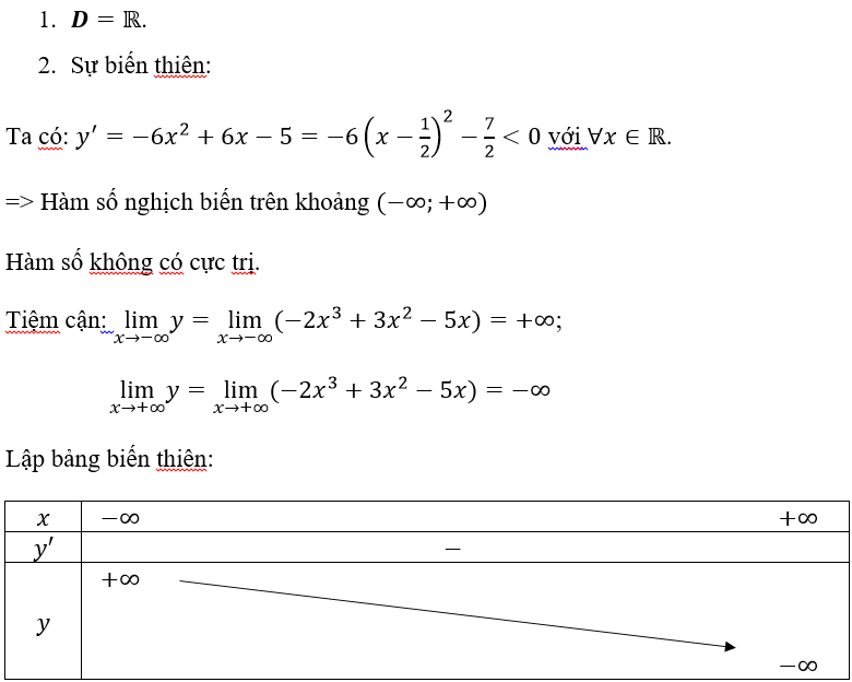 BÀI 4: KHẢO SÁT SỰ BIẾN THIÊN VÀ VẼ ĐỒ THỊ CỦA HÀM SỐ