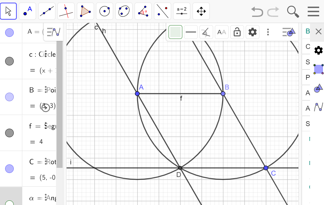 VẼ HÌNH ĐƠN GIẢN VỚI PHẦN MỀM GEOGEBRA