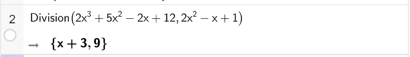 THỰC HIỆN TÍNH TOÁN TRÊN ĐA THỨC VỚI PHẦN MỀM GEOGEBRA