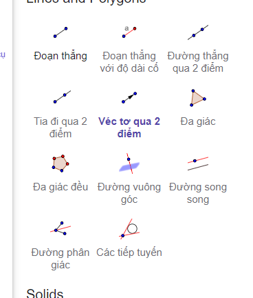 VẼ VECTƠ TỔNG CỦA BA VECTƠ TRONG KHÔNG GIANBẰNG PHẦN MỀM GEOGEBRA