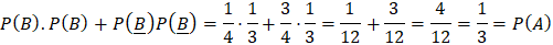 CÔNG THỨC XÁC SUẤT TOÀN PHẦN. CÔNG THỨC BAYES