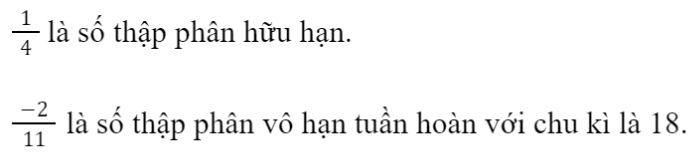 BÀI 5. LÀM QUEN VỚI SỐ THẬP PHÂN VÔ HẠN TUẦN HOÀNĐáp án chuẩn: Bài 2: Làm tròn số 3,14159 với độ chính xác 0,005.Đáp án chuẩn: 3,14Bài 3: Ước lượng kết quả phép tính 31,(81).4,9 bằng cách làm tròn hai thừa số đến hàng đơn vị.Đáp án chuẩn: 160.BÀI TẬP CUỐI SGK