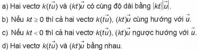 BÀI 9.TÍCH CỦA MỘT VECTƠ VỚI MỘT SỐ