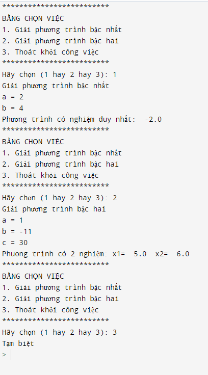 BÀI 11. THỰC HÀNH LẬP TRÌNH VỚI HÀM VÀ THƯ VIỆN