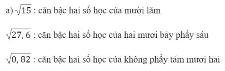 CHƯƠNG II.  SỐ THỰCBÀI 1: SỐ VÔ TỈ. CĂN BẬC HAI SỐ HỌCI. Số vô tỉ 1. Khái niệm số vô tỉ2. Số thập phân vô hạn không tuần hoànBài 1: Viết số hữu tỉ 1/3 dưới dạng số thập phân vô hạn tuần hoàn Đáp án chuẩn:0,(3) 3. Biểu diễn thập phân của số vô tỉ.Bài 2: Khẳng định “ Mỗi số vô tỉ đều không thể là số hữu tỉ” đúng hay sai? Vì sao? Đáp án chuẩn:Đúng vì là số vô tỉII. Căn bậc hai số họcBài 1: Tính: a) 32                     b) 0,42Đáp án chuẩn:90,16Bài 2: Tính giá trị của:Đáp án chuẩn:III. Bài tập