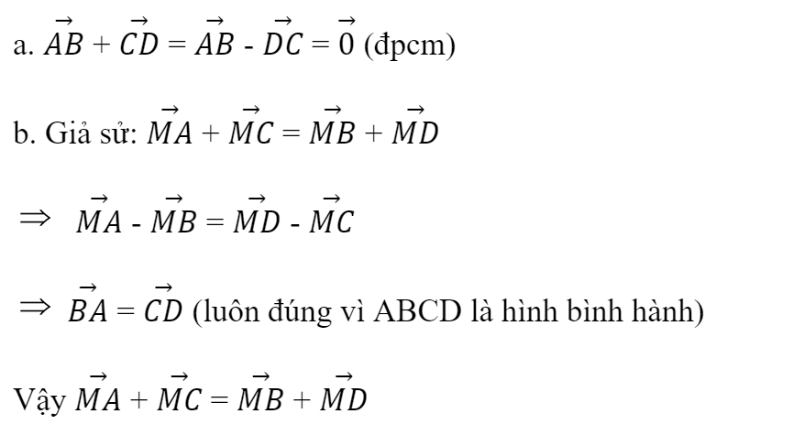 BÀI 2. TỔNG VÀ HIỆU CỦA HAI VECTOKHỞI ĐỘNGĐáp án chuẩn:1. TỔNG CỦA HAI VECTƠĐáp án chuẩn:Đáp án chuẩn:Đáp án chuẩn:Đáp án chuẩn:Bài 5: Một máy bay có vectơ vận tốc chỉ theo hương bắc, vận tốc gió là một vectơ theo hướng đông như Hình 7. Tính độ dài vectơ tổng của hai vectơ nói trên.Đáp án chuẩn:Đáp án chuẩn:2. TÍNH CHẤT CỦA PHÉP CỘNG CÁC VECTƠĐáp án chuẩn:Nhận xét: Các kết quả bằng nhauBài 2: Cho hình vuông ABCD có cạnh bằng 1. Tính độ dài của các vectơ sau:Đáp án chuẩn:3. HIỆU CỦA HAI VECTƠĐáp án chuẩn:Bài 2: Cho hình vuông ABCD có cạnh bằng 1 và một điểm O tùy ý. Tính độ dài của các vectơ sau:Đáp án chuẩn:4. TÍNH CHẤT VECTƠ CỦA TRUNG ĐIỂM ĐOẠN THẰNG VÀ TRỌNG TÂM TAM GIÁCBài 1:  Đáp án chuẩn:Đáp án chuẩn:a. M là trọng tâm của tam giác ABDb. N là trọng tâm của tam giác BCDc. P là trung điểm của MNBÀI TẬP CUỐI SGK