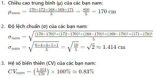 BÀI 4. CÁC SỐ ĐẶC TRƯNG ĐO MỨC ĐỘ PHÂN TÁN CỦA MẪU SỐ LIỆU