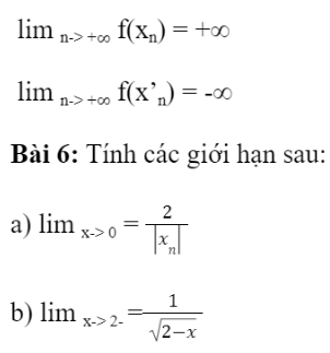 BÀI 16. GIỚI HẠN CỦA HÀM SỐ1. GIỚI HẠN HỮU HẠN CỦA HÀM SỐ TẠI MỘT ĐIỂM Bài 1: Nhận biết khái niệm giới hạn tại một điểmĐáp án chuẩn:Đáp án chuẩn:Đáp án chuẩn:a) yn=-1; yn =1b) limn->+∞ yn = -1 limn->+∞ y’n = 1c) limn->+∞ f(xn) = -1 limn->+∞ f(x’n) = 1Đáp án chuẩn:2. GIỚI HẠN HỮU HẠN CỦA HÀM SỐ TẠI VÔ CỰCĐáp án chuẩn:Đáp án chuẩn:Bài 3: Cho tam giác vuông OAB với A = (a; 0) và B = (0; 1) như Hình 5.5. Đường cao OH có độ dài là h.a) Tính h theo a.b) Khi điểm A dịch chuyển về O, điểm H thay đổi thế nào? Tại sao?c) Khi A dịch chuyển ra vô cực theo chiều dương của trục Ox, điểm H thay đổi thế nào? Tại sao?Đáp án chuẩn:b) điểm H dịch chuyển về điểm O.c) điểm H dịch chuyển về B.3. GIỚI HẠN VÔ CỰC CỦA HÀM SỐ TẠI MỘT ĐIỂMBài 4: Nhận biết khái niệm giới hạn vô cựcĐáp án chuẩn:Đáp án chuẩn:Đáp án chuẩn:a) +∞b) +∞Đáp án chuẩn:BÀI TẬP CUỐI SGK