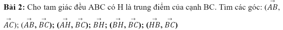 BÀI 4. TÍCH VÔ HƯỚNG CỦA HAI VECTO1. GÓC GIỮA HAI VECTƠBài 1: Cho hình vuông ABCD có tâm I (Hình 1).Đáp án chuẩn:Đáp án chuẩn:2. TÍCH VÔ HƯỚNG CỦA HAI VECTƠĐáp án chuẩn:Đáp án chuẩn:Đáp án chuẩn:Đáp án chuẩn:A = 1000 J3. TÍNH CHẤT CỦA TÍCH VÔ HƯỚNGĐáp án chuẩn:Đáp án chuẩn:BÀI TẬP CUỐI SGK