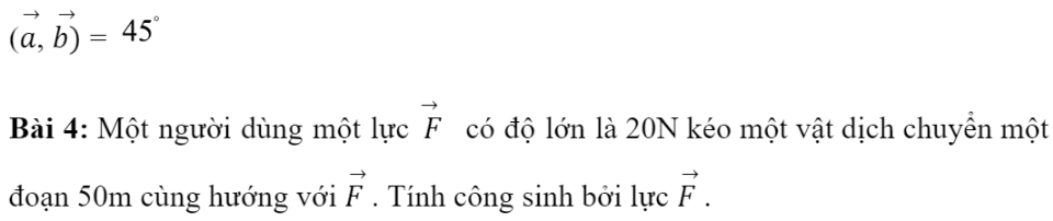 BÀI 4. TÍCH VÔ HƯỚNG CỦA HAI VECTO1. GÓC GIỮA HAI VECTƠBài 1: Cho hình vuông ABCD có tâm I (Hình 1).Đáp án chuẩn:Đáp án chuẩn:2. TÍCH VÔ HƯỚNG CỦA HAI VECTƠĐáp án chuẩn:Đáp án chuẩn:Đáp án chuẩn:Đáp án chuẩn:A = 1000 J3. TÍNH CHẤT CỦA TÍCH VÔ HƯỚNGĐáp án chuẩn:Đáp án chuẩn:BÀI TẬP CUỐI SGK