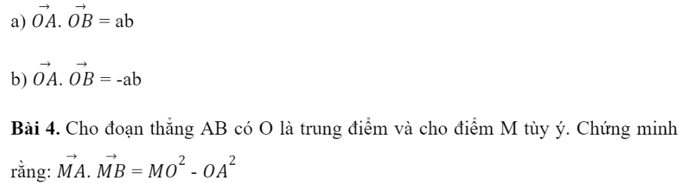 BÀI 4. TÍCH VÔ HƯỚNG CỦA HAI VECTO1. GÓC GIỮA HAI VECTƠBài 1: Cho hình vuông ABCD có tâm I (Hình 1).Đáp án chuẩn:Đáp án chuẩn:2. TÍCH VÔ HƯỚNG CỦA HAI VECTƠĐáp án chuẩn:Đáp án chuẩn:Đáp án chuẩn:Đáp án chuẩn:A = 1000 J3. TÍNH CHẤT CỦA TÍCH VÔ HƯỚNGĐáp án chuẩn:Đáp án chuẩn:BÀI TẬP CUỐI SGK