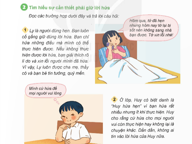 BÀI 5. GIỮ LỜI HỨA