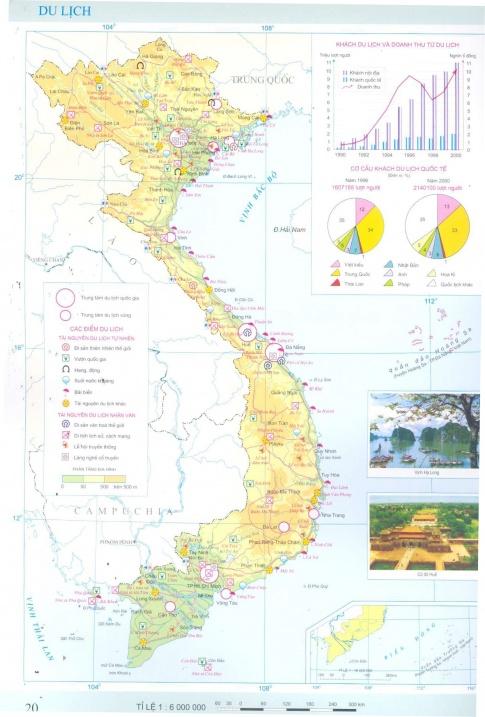 I.  Sử dụng bản đồ trong học tập Địa líCâu 1: Dựa vào hình 2 và hiểu biết của bản thân, em hãy:- Kể tên một số dãy núi có hướng tây bắc – đông nam ở nước ta.- Xác định các khu vực địa hình có độ cao dưới 50m.Giải nhanh: * Dãy núi: D. Hoàng Liên Sơn; D. Trường Sơn,…* khu vực địa hình: Địa hình bờ biển; Thềm lục địa.II. Sử dụng bản đồ trong đời sống1. Xác định vị tríCâu 2: Em hãy sử dụng bản đồ số trên thiết bị điện tử có kết nối internet để xác định vị trí hiện tại của bản thân và chia sẻ vị trí đó với bạn của em.Trả lờiEm tự thực hiện bằng điện thoại, laptop, máy tính bảng,… có kết nối internet2. Tìm đường điCâu 3: Dựa vào thông tin trong bài, em hãy trình bày cách tìm đường đi trên bản đồ truyền thống.Trả lờiBước 1: chọn bản đồ hành chính hoặc bản đồ giao thông có địa danh bạn cần tìm.Bước 2: xác định vị trí xuất phát và điểm đến trên bản đồ.Bước 3: xác định lộ trình bằng cách chọn tuyến đường gần nhất 3. Tính khoảng cách địa líCâu 4: Em hãy tính khoảng cách từ địa điểm A đến địa điểm B (theo đường chim bay), biết khoảng cách đo được trên bản đồ là 5 cm và bản đồ có tỉ lệ 1: 200 000.Trả lời 5 cm x 200 000 = 1 000 000 cm = 1 000 kmLuyện tậpEm hãy trình bày cách tìm đường đi từ nhà em đến trường bằng bản đồ truyền thống hoặc bằng bản đồ số.Trả lời Sử dụng điện thoại, laptop, máy tính bảng,… có kết nối internetVận dụng