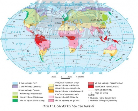 BÀI 11: THỰC HÀNH. ĐỌC BẢN ĐỒ CÁC ĐỚI VÀ KIỂU KHÍ HẬU TRÊN TRÁI ĐẤT, PHÂN TÍCH BIỂU ĐỒ MỘT SỐ KIỂU KHÍ HẬU
