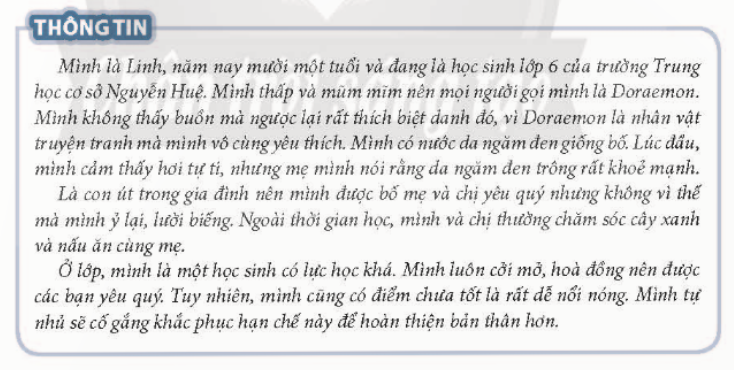 BÀI 6. TỰ NHẬN THỨC BẢN THÂN 