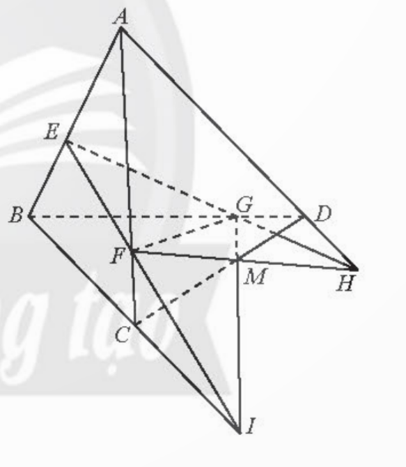 4. HÌNH CHÓP VÀ HÌNH TỨ DIỆNKP10: a) Các công trình kiến trúc, đồ vật trong Hình 30 có mặt bên là hình gì?b) Tìm điểm giống nhau của các hình trong Hình 31.Đáp án chuẩn:a) Hình tam giácb) Các mặt bên đều là tam giác và có chungKP11: Trong Hình 34, hình chóp nào có số mặt ít nhất?Đáp án chuẩn:Hình 34aTH8: Cho tứ diện SABC. Gọi H, K lần lượt là hai điểm trên hai cạnh SA và SC (H ≠ S, A; K ≠ S, C) sao cho HK không song song với AC. Gọi I là trung điểm của BC (Hình 38).a) Tìm giao điểm của đường thẳng HK và mặt phẳng (ABC).b) Tìm giao tuyến của các mặt phẳng (SAI) và (ABK); (SAI) và (BCH).Đáp án chuẩn:a) Giao điểm của đường thẳng HK và mặt phẳng (SAC) là Eb) BK cắt SI tại M. Giao tuyến của (SAI) và (ABK) là AM.Giao tuyến của (SAI) và (BCH) là HI. VD4: Cho hình chóp S.ABCD. Trên các cạnh bên của hình chóp lấy lần lượt các điểm A , B', C', D'. Cho biết AC cắt BD tại O, A'C' cắt B'D' tại O', AB cắt DC tại E và A'B' cắt D'C' tại E' (Hình 39). Chứng minh rằng:a) S, O', O thẳng hàngb) S, E', E thẳng hàngĐáp án chuẩn:a) Giao tuyến của (SAC) và (SBD) là SO; Giao tuyến của (SA'C') và (SB'D') là SO'Mà  nên  => S, O, O' thẳng hàngb) Giao tuyến của (SAB) và (SCD) là SE; Giao tuyến của (SA'B') và (SC'D') là SE'Mà  nên S.Như vậy S, E, E' thẳng hàng.VD5: Nêu cách tạo lập tứ diện đều S.ABC từ tam giác đều SS’S’’ theo gợi ý ở Hình 40.Đáp án chuẩn:Gấp theo các cạnh AB, BC, CA để S, S’, S’’ trùng nhauBÀI TẬP CUỐI SGK