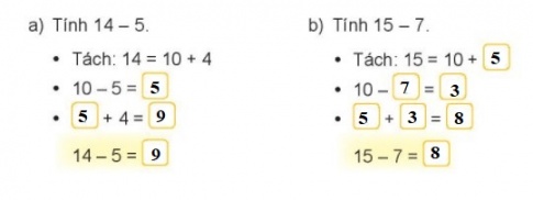 BÀI 11 PHÉP TRỪ (qua 10) TRONG PHẠM VI 20