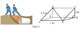 CHƯƠNG VIII: QUAN HỆ VUÔNG GÓC TRONG KHÔNG GIANBÀI 5. GÓC GIỮA ĐƯỜNG THẲNG VÀ MẶT PHẲNG. GÓC NHỊ DIỆNCÂU HỎI MỞ ĐẦUMặt phẳng nghiêng thường được sử dụng trong lao động vì tính tiện dụng của nó. Quan sát hình mặt phẳng nghiêng (P) và mặt đất (Q) trong hình dưới đây và tìm hiểu tại sao: được gọi là góc hợp bởi đường thẳng d và (Q) được gọi là góc hợp bởi hai mặt phẳng (P) và (Q)Đáp án chuẩn: K là hình chiếu vuông góc của C lên (Q)(P)∩(Q), CB⊥AB, BK⊥AB 1. GÓC GIỮA ĐƯỜNG THẲNG VÀ MẶT PHẲNGKhám phá 1: Cho đường thẳng a và mặt phẳng (P)a) Trong trường hợp a vuông góc với (P), tìm góc giữa a và một đường thẳng b tuỳ ý trong (P)b) Trong trường hợp a không vuông góc với (P), tìm góc giữa a và đường thẳng a  là hình chiếu vuông góc của a trên (P)Đáp án chuẩn: a) góc giữa  và đường thẳng  là góc vuông.b) góc giữa  và  là góc .Thực hành 1: Cho hình lập phương ABCD.A'B'C'D'. Tính góc giữa các đường thẳng sau đây với mặt phẳng (ABCD)a) AA'b) BC'c) A'CĐáp án chuẩn: a) .b) .c) .Vận dụng 1: Một tấm ván hình chữ nhật ABCD được dùng làm mặt phẳng nghiêng để kéo một vật lên khỏi hố sâu 2 m. Cho biết AB = 1 m, AB = 3,5 m. Tính góc giữa đường thẳng BD và đáy hố.Đáp án chuẩn: góc giữa đường thẳng  và đáy hồ khoảng .2. GÓC NHỊ DIỆN VÀ GÓC PHẲNG NHỊ DIỆN