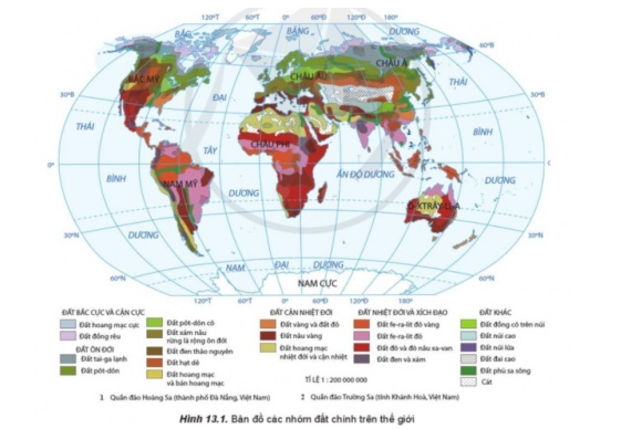 BÀI 13. THỰC HÀNH: PHÂN TÍCH BẢN ĐỒ, SƠ ĐỒ VỀ PHÂN BỐ CỦA ĐẤT VÀ SINH VẬT TRÊN THẾ GIỚIĐất và lớp vỏ phong hóa