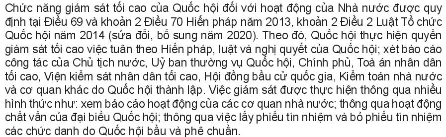 BÀI 21: QUỐC HỘI, CHỦ TỊCH NƯỚC, CHÍNH PHỦ NƯỚC CỘNG HÒA XÃ HỘI CHỦ NGHĨA VIỆT NAM