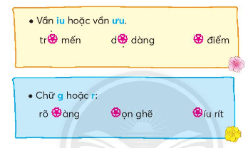 BÀI 2: BƯU THIẾPKHỞI ĐỘNGCâu hỏi: Nói với bạn điều em thấy trong tấm bưu thiếp dưới đây: Giải nhanh:Bưu thiếp của bạn Minh Châu gửi cho ông bà nhân ngày Quốc tế Người cao tuổi.KHÁM PHÁ VÀ LUYỆN TẬPCâu 1: Đọc: Bưu thiếp – Nguyễn Thị Hương1. Để làm bưu thiếp em cần chuẩn bị những gì?2. Nêu các việc cần làm ở bước 2 và bước 3.3. Có thể đảo trật tự bước 1 và bước 2 được không? Vì sao?4. Mặt trong của tấm bưu thiếp bao gồm những nội dung gì?Giải nhanh:1.  Giấy, bìa màu, kéo, thước, bút2. Trang trí và viết chữ Chúc mừng hoặc Thân tặng vào mặt ngoài Trang trí, viết lời chúc mừng vào mặt trong 3. Không thể đảo trật tự  vì sau khi cắt hình dạng tấm bưu thiếp rồi mới có thể vẽ trang trí.4. Ngày tháng, lời nhắn gửi, kí tên và địa chỉ người nhận.Câu 2: Viếta) Nhìn-viết: Ông tôib) Giải các câu đố sau, biết rằng lời giải đố có tiếng bắt đầu bằng ng hoặc ngh:Con gì bốn vó                       Ngực nở bụng thonRung rinh chiếc bờmPhi nhanh như gió?(Là con gì)Con gì ăn cỏĐầu nhỏ chưa sừngCày cấy chưa từngĐi theo trâu mẹ?( Là con gì )(c) Chọn chữ hoặc vần phù hợp với mỗi chỗ trống:Trả lời: a) Nhìn-viết: Ông tôib) Giải đố:Con ngựaCon nghéc) trìu mến, dịu dàng, ưu điểmrõ ràng, gòn ghẽ, ríu rítCâu 3: Tìm từ ngữ chỉ người thân xếp vào hai nhómHọ nội: ông nộiHọ ngoại: ông ngoạiGiải nhanh:Ông nội, bà nội, bác, chú, thím, anh, chị, em,..Ông ngoại, bà ngoại, cậu, mợ, anh, chị, em,…Câu 4: Đặt 1-2 câu có từ ngữ tìm được ở bài tập 3Giải nhanh:Cậu em là một ca sĩCâu 5: Đóng vai để nói lời chào phù hợp với từng trường hợp sauGiải nhanhCon chào mẹ con mới đi học về ạ.Cháu chào ông bà ạ.Con chào bố đi làm về ạ.Câu 6: Nói, viết lời xin lỗi.a) Đọc lời các nhân vật trong tranh.b) Cùng bạn đóng vai, nói và đáp lời xin lỗi trong từng trường hợp sau:Trong lúc đùa nghịch, em làm một bạn bị ngã.Em lỡ tay làm đổ ấm pha trà của ông bà.c) Viết lời xin lỗi em vừa nói ở bài tập b.Giải nhanh:a) Đọc lời các nhân vật trong tranh.b) Tớ xin lỗi, tớ vô ý quá! Cậu có sao không?/ Lần sau tớ sẽ chú ý hơn.Cậu tha lỗi cho tớ nhé?.Cháu xin lỗi ông, cháu lỡ tay làm đổ ấm pha trà/ Mong ông tha lỗi cho cháu. Cháu hứa lần sau không tái phạm nữa ạ.VẬN DỤNG