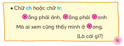 BÀI 2: THỜI KHÓA BIỂUKHỞI ĐỘNGCâu hỏi: Cùng bạn kể tên các môn học em ở lớp Hai.Giải nhanh:Toán, Tiếng Việt, Đạo Đức, Tự nhiên và xã hội, Khoa học, Âm nhạc, Mĩ thuật,..KHÁM PHÁ VÀ LUYỆN TẬPCâu 1: Đọc: Thời khóa biểuThời khóa biểu lớp 2B trường Tiêu học Kim Đồng(Năm học 2021-2022)1. Đọc thời khóa biểu theo từng ngày (thứ-buổi-tiết).2. Đọc thời khóa biểu theo từng ngày (buổi-thứ-tiết).3. Kể tên các tiết học của lớp 2B vào ngày thứ 5.4. Vì sao học sinh cần thời khóa biểu?Giải nhanh: 1. Tự đọc2. Tự đọc3. Toán, Tiếng Việt, Mĩ thuật, Âm nhạc, Tự học có hướng dẫn.4. Giúp học sinh biết được mình học ở lớp nào, học môn nào ở đâu trong cả tuần học tập tại trường..Câu 2: Viết:a) Nghe-viết: Chuyện của thước kẻ (Từ đầu đến cả ba.)b) Tìm từ ngữ chứa tiếng bắt đầu bằng g hoặc gh, dùng để chỉ:Một loại quả vỏ có gai, khi chín màu đỏ, thường dùng để nấu xôi.Con vật thường gáy báo hiệu ngày mới.Con vật gần giống cua biển, vỏ có hoa, càng dài.c) Chọn chữ hoặc vần thích hợp với mỗi ô trống: Giải nhanh: a) Nghe-viếtb) gấc, gà, ghẹ.c) chẳng, chẳng, tranh, trong -> cái gương.nhau, bao, bao -> đôi dép.Câu 3: Giải ô chữ sau:1. Bảng liệt kê các môn học của từng ngày trong tuần.2. Hoạt động di chuyển nhanh bằng chân.3. Vật có dạng thỏi, viên dùng để viết, vẽ lên bảng.4. Vật dùng để viết, kẻ, vẽ.5. Vật dùng để thắp sáng, soi sáng.Trả lời: Câu 4: Thực hiện các yêu cầu dưới đây:a) Đặt câu với từ ngữ tìm được ở cột màu xanh trong bài tập 3.b) Đặt và trả lời câu hỏi theo mẫu:- Em dùng bảng con để làm gì?- Em dùng bảng con để tập viết.Trả lời: a) Ở trường, em có rất nhiều bạn bè thân thiết.b) - Em dùng thước để làm gì?- Em dùng thước để kẻ.Câu 5: Nói và nghea) Cùng bạn nói và đáp lời chàoĐể làm quen với người bạn mớiKhi gặp bạn cùng lớpb) Đóng vai một đồ dùng học tập, nói lời khuyên bảo với thước kẻ.Giải nhanh: a)Rất vui được làm quen với cậu - Tớ cũng vậy.Chào cậu - Xin chào.b) Cậu đừng nên kiêu căng như vậy nữa, thước kẻ à!Câu 6: Tả đồ vật quen thuộca) Đọc đoạn văn và trả lời câu hỏi.Bạn nhỏ tả những đặc điểm nào của chiếc bút?Hình dáng, kích thước, màu sắcHình dáng, chất liệu, màu sắcHình dáng, kích thước, chất liệuBạn nhỏ dùng những từ ngữ nào để tả mỗi bộ phận của chiếc bút máy?b) Viết 4-5 câu về chiếc bút chì dựa vào hình vẽ và từ ngữ gợi ý:Trả lời: a) Bạn nhỏ tả những đặc điểm của chiếc bút:Hình dáng, chất liệu, màu sắcBạn nhỏ dùng những từ ngữ để tả mỗi bộ phận của chiếc bút máy: dài, thuôn, tròn, nho nhỏ, óng ánh, xinh xinh, sáng lấp lánh.b) Chiếc bút chì yêu thích của em có vỏ ngoài sọc nâu pha với màu vàng rất đẹp. Chiều dài bút khoảng một gang tay. Thân bút tròn. Đầu bút nhọn. Bút giúp em dễ dàng kẻ, vẽ. Bên trên bút có gắng một cục tẩy màu hồng nhỏ xíu. Em rất thích chiếc bút này.VẬN DỤNG