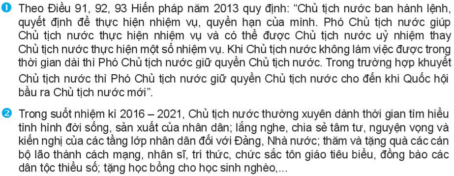 BÀI 21: QUỐC HỘI, CHỦ TỊCH NƯỚC, CHÍNH PHỦ NƯỚC CỘNG HÒA XÃ HỘI CHỦ NGHĨA VIỆT NAM