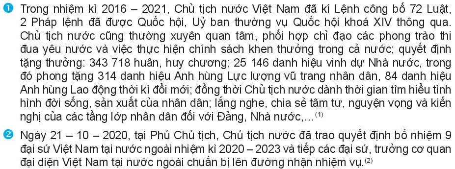 BÀI 21: QUỐC HỘI, CHỦ TỊCH NƯỚC, CHÍNH PHỦ NƯỚC CỘNG HÒA XÃ HỘI CHỦ NGHĨA VIỆT NAM