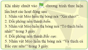 BÀI 3. TẠO CHƯƠNG TRÌNH CÓ PHÔNG NỀN THAY ĐỔI