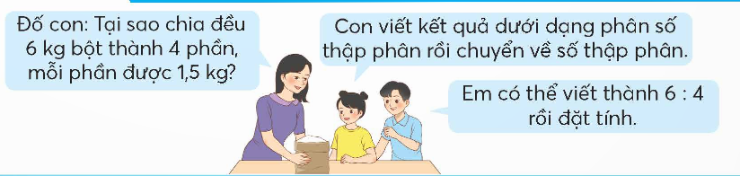 BÀI 36: CHIA MỘT SỐ TỰ NHIÊN CHO MỘT SỐ TỰ NHIÊN MÀ THƯƠNG LÀ MỘT SỐ THẬP PHÂN