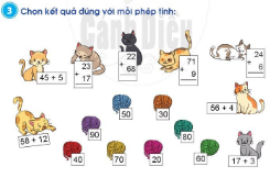 HOẠT ĐỘNG KHỞI ĐỘNGTrước khi vào bài học ngày hôm nay, cô muốn cả lớp cùng nêu lại cách đặt tính, cách thực hiện phép tính cộng (có nhớ) trong phạm vi 100. - HS tự lây ví dụ và tính trên bảng- GV kiểm tra, nhận xétHOẠT ĐỘNG LUYỆN TẬP