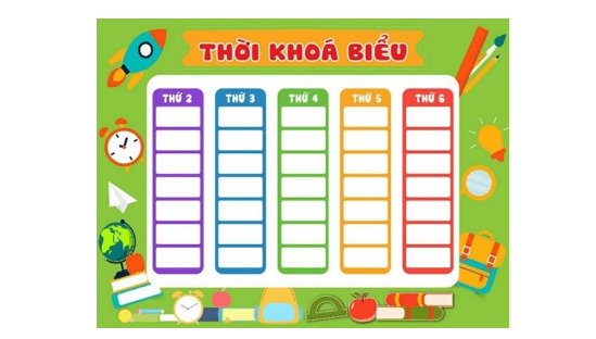 MA TRẬN ĐỀ THI HỌC KÌ 1MÔN TIN HỌC – LỚP 3 CHÂN TRỜI SÁNG TẠOChủ đềNội dung/ đơn vị kiến thứcMức độ nhận thứcTổng số câuTổng % điểmNhận biếtThông hiểuVận dụngSố câu TNSố câu TLSố câu TNSố câu TLSố câu TNSố câu TLTNTL(1)(2)(3)(4)(5)(6)(7)(8)(9)(10)(11)CĐ 1: Máy tính và emBài 1. Thông tin và quyết định1     1 5%Bài 2. Xử lí thông tin  1   1 5%Bài 3. Máy tính – những người bạn mới 2     2 10%Bài 4. Làm việc với máy tính1     1 5%Bài 5. Tập gõ bàn phím11 (2,25 đ) 1 (2,25 đ)  1240%CĐ 2. Mạng máy tính và InternetBài 6. Khám phá thông tin trên Internet1    1(1 đ)1115%CĐ 3. Tổ chức lưu trữ, tìm kiếm và trao đổi thông tinBài 7. Sắp xếp để dễ tìm  1  1(1,5 đ) 1120%Tổng6121 284100%Tỉ lệ %42,5%32,5%25%40%60%Tỉ lệ chung75%25% ĐỀ THI HỌC KÌ I  NĂM HỌC 2022 - 2023MÔN: TIN HỌC – LỚP 3 CHÂN TRỜI SÁNG TẠOPhần I. Trắc nghiệm (4 điểm)Câu 1: Thông tin trong thời khóa biểu (hình dưới) thuộc thông tin dạng nào?A. Hình ảnh, âm thanh.B. Âm thanh, chữ.C. chữ, hình ảnh.D. Con số, âm thanh.Câu 2: Cho tình huống: “Chạm tay vào nồi canh nóng, An rụt tay lại”. Trong tình huống này, thông tin nào được An tiếp nhận để xử lí?A. Nồi canh nóng.B. Nồi canh nặng.C. An là người nấu canh.D. Bưng nồi canh phải cẩn thận.Câu 3. Sắp xếp góc học tập của em gọn gàng, ngăn nắp sẽ:A. Mất thời gian khi sắp xếp và tìm kiếm.B. Giúp chúng ta nhanh chóng tìm được những đồ dùng học tập khi cần.C. Ảnh hưởng, mất nhiều thời gian để tìm kiếm.D. Khó tìm kiếm đồ dùng cá nhân của mình.Câu 4. Những thông tin nào trên internet không phù hợp với em?A. Trò chơi bạo lực.B. Những video phim kinh dị.C. Phim hoạt hình.D. Cả A và B.Câu 5. Bộ phận nào đưa thông tin vào máy tính?A.B.C.D.Câu 6. Thiết bị nào có màn hình cảm ứng?A. Máy tính để bànB. Điện thoại thông minhC. Máy tính xách tayD. Máy tính casioCâu 7. Chọn tư thế ngồi đúng khi sử dụng máy tính?A.B.C.D.Câu 8. Các phím xuất phát là:A. A S D F và J K L ;B. A S D FC. J K L ;D. A S D F G HPhần II. Tự luận (6 điểm)Câu 1. (1,25 điểm) Em hãy điền vào chỗ chấm tên các hàng phím của khu vực chính của bàn phím ở hình sau:Câu 2. (2,25 điểm) Em hãy điền vào chỗ chấm các cụm từ còn thiếu để hướng dẫn cách đặt ngay ngón tay lên đúng phím (sử dụng các cụm từ gợi ý trong khung, một cụm từ có thể được dùng nhiều lần).Ngón trỏ …………… đặt lên phím F, ……………. tay trái đặt lên phím D, ngón áp út ……………… đặt lên phím S, ………………... tay trái đặt lên phím A, …………………. tay phải đặt lên phím J, ngón giữa ……………. đặt lên phím K, ……………… tay phải đặt lên phím L, ngón út ………………. đặt nên phím chấm phẩy, hai ngón tay cái đặt lên …………………Câu 3. (1 điểm) Em sắp xếp các việc dưới đây theo thứ tự đúng để xem trên Internet thông tin dự báo thời thiết ở một tỉnh, thành phố của Việt Nam.A. Gõ khituongvietnam.gov.vn vào ô địa chỉ rồi gõ phím Enter.B. Nháy đúp vào biểu tượng  để mở trình duyệt web.C. Nháy chuột vào hình ảnh đám mây tại tỉnh, thành phố muốn xem tin thời tiết.Câu 4. (1,5 điểm) Em hãy sắp xếp các đồ vật ở Hình 2 vào Hình 1 sao cho hợp lí. Em hãy vẽ sơ đồ hình cây để minh họa cho cách sắp xếp.Đáp án Đề thi Tin học lớp 3 học kì 1 Chân trời sáng tạo