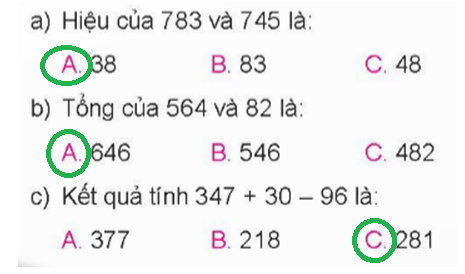 BÀI 70 ÔN TẬP PHÉP CỘNG, PHÉP TRỪ TRONG PHẠM VI 1000